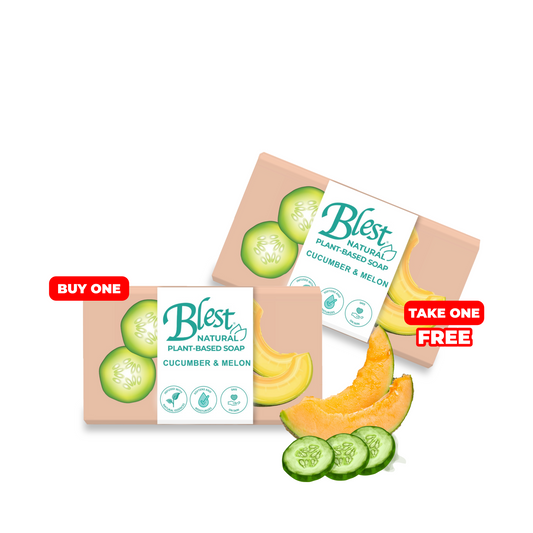 [Buy1 Take1] Blest Natural Plant-based Soaps Cucumber & Melon 100g