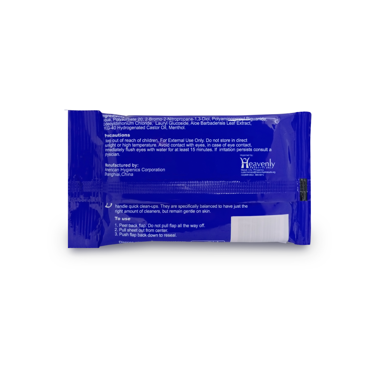 Blest Anti-Bacterial Wipes 10 Sheets Mentholated Scent