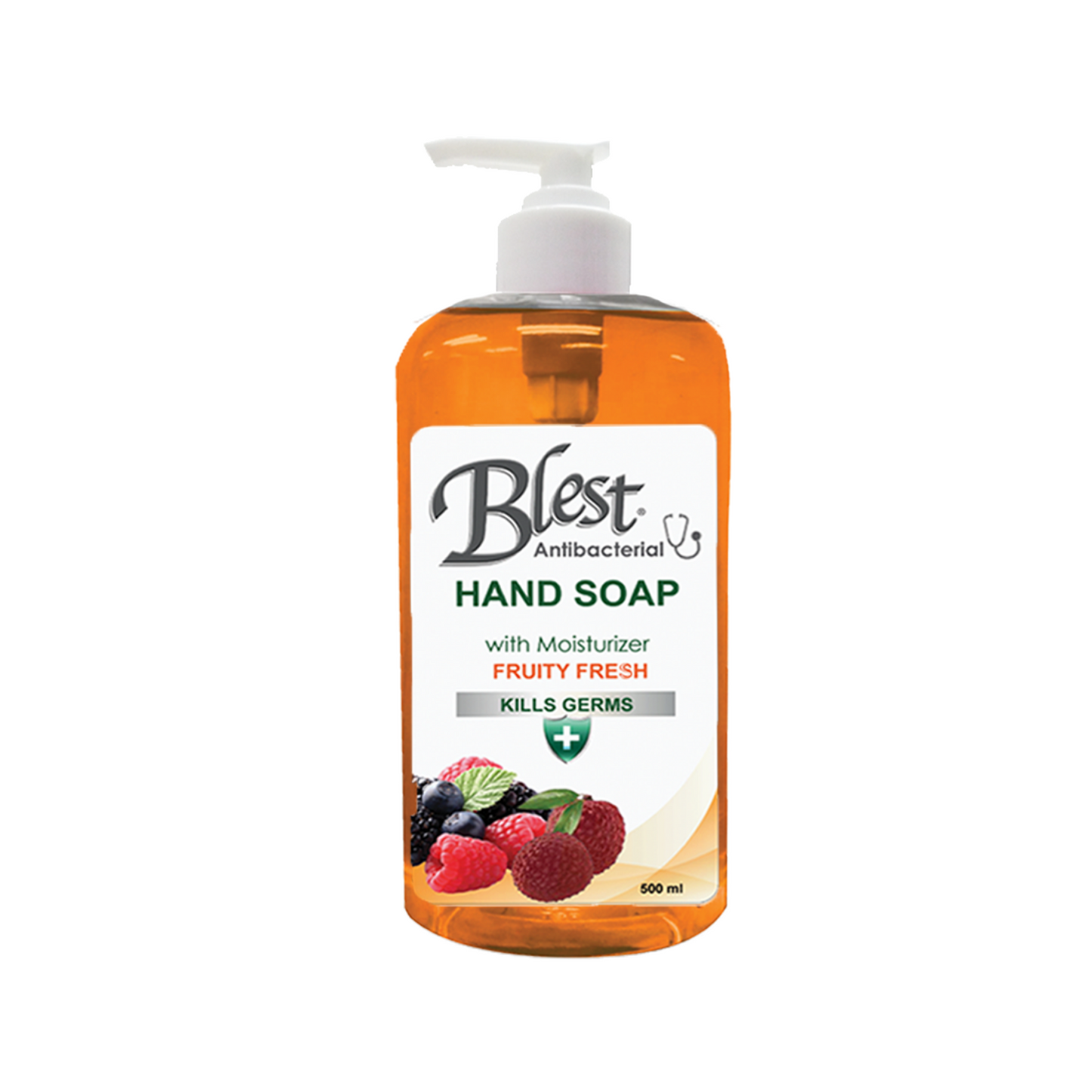 Blest Antibacterial Moisturizing Hand Soap 500ml 2 Bottles Fruity Fresh Scent