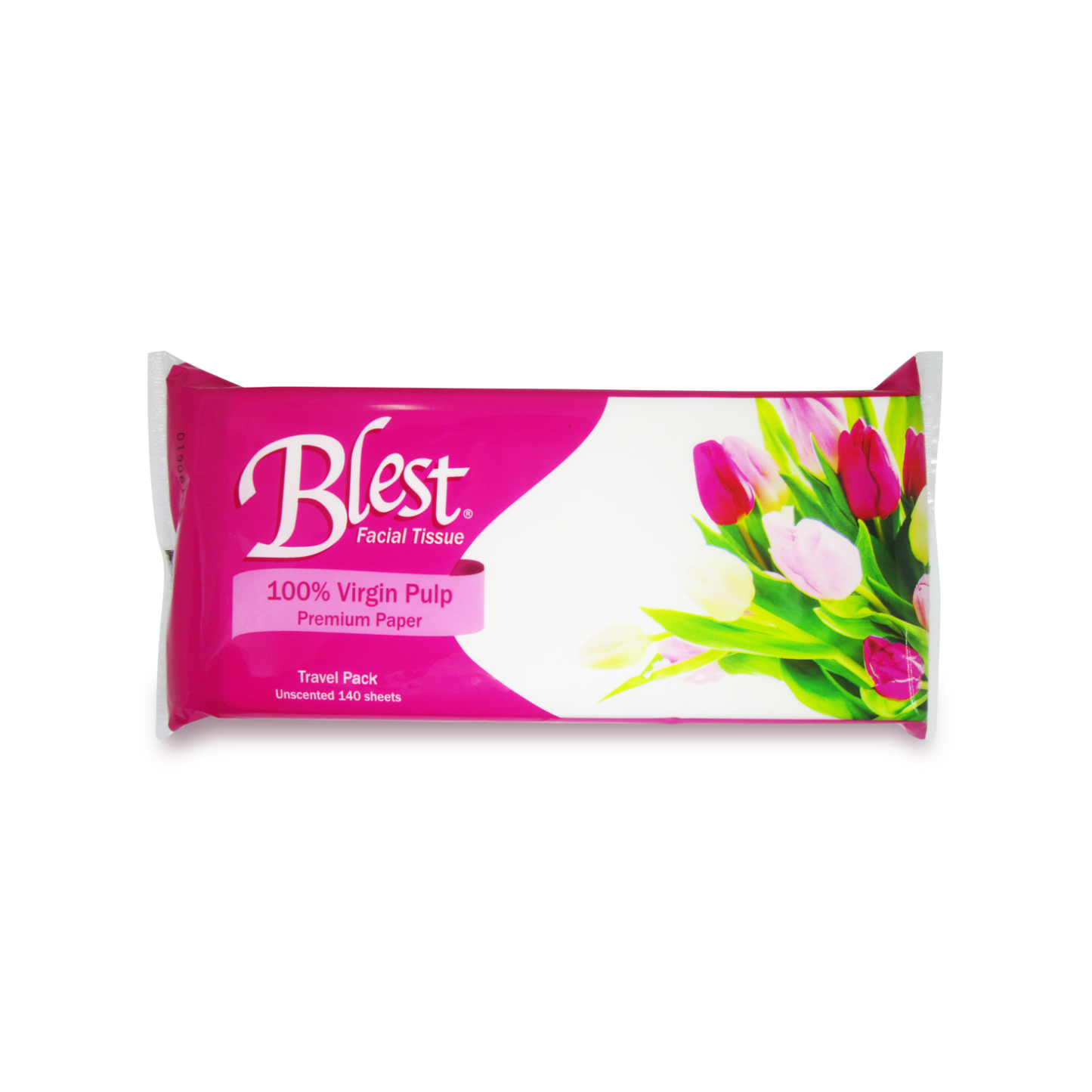 Blest Facial Tissue Travel Pack 2 Ply 70 Pulls x 4 Packs (280 Pulls)