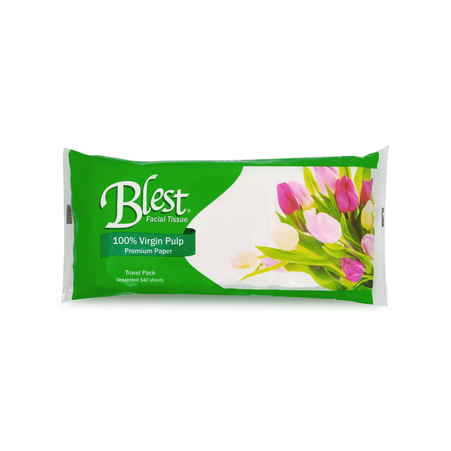 Blest Facial Tissue Travel Pack 2 Ply 70 Pulls x 4 Packs (280 Pulls)