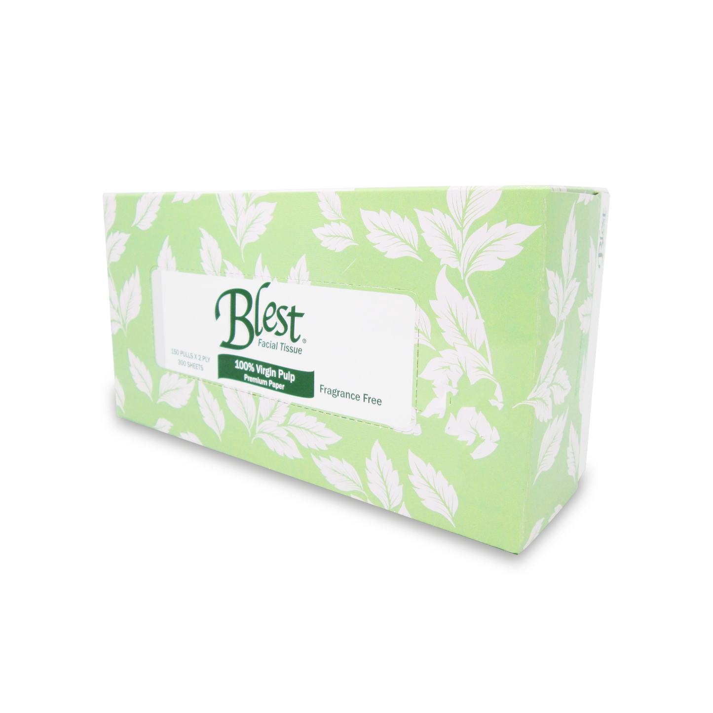 Blest Essential Facial Tissue Box Jumbo 150 Pulls 2 Ply