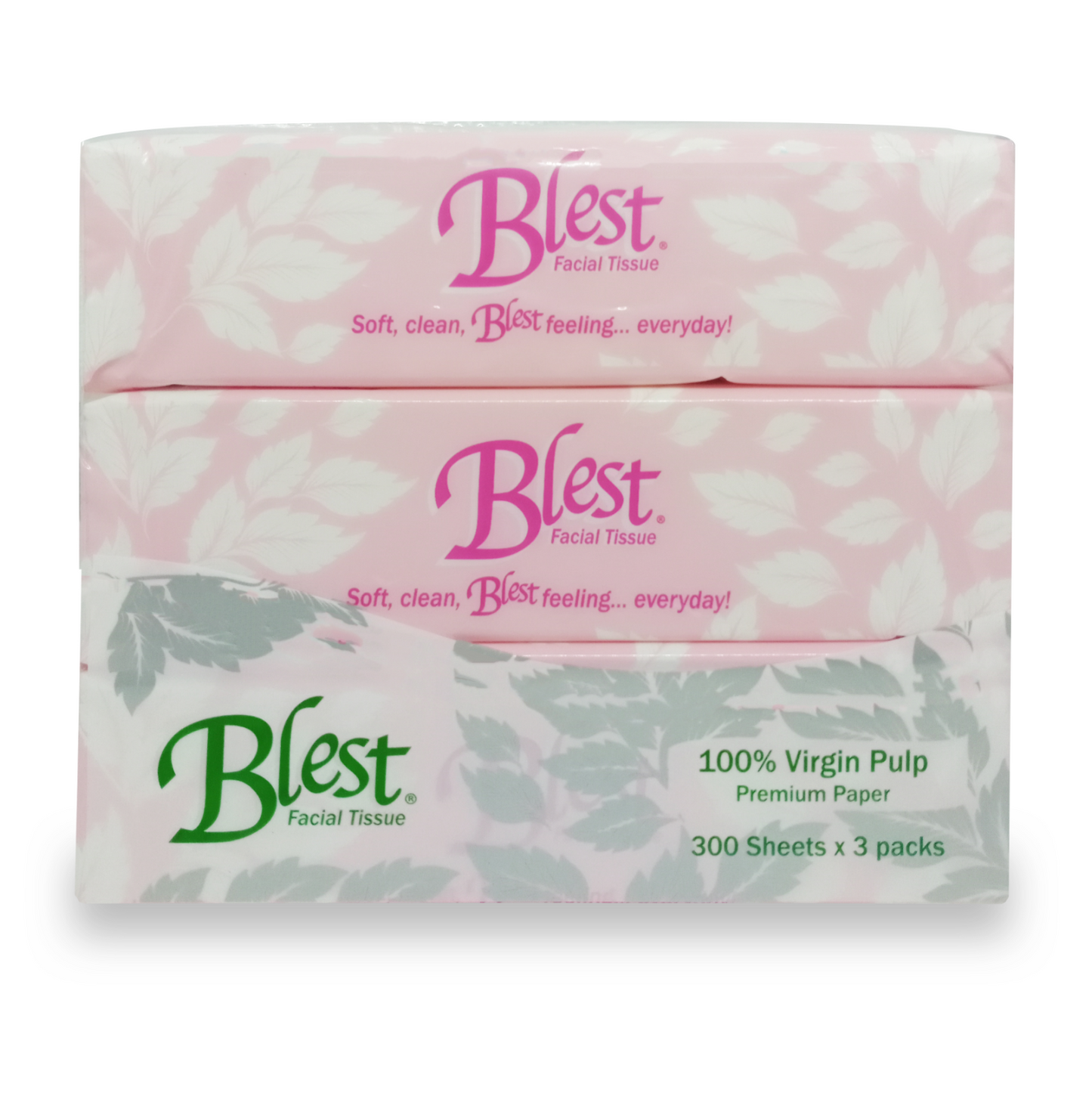 lest Facial Tissue Travel Pack 2 Ply Jumbo 150 Pulls x 3 Packs (450 Pulls)