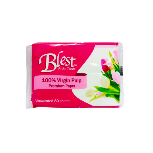 Blest Essential Facial Tissue Pop-up 40 pulls 2 Ply