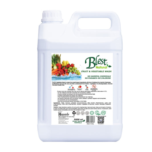 Blest Natural Fruit and Vegetable Wash Unscented 5L