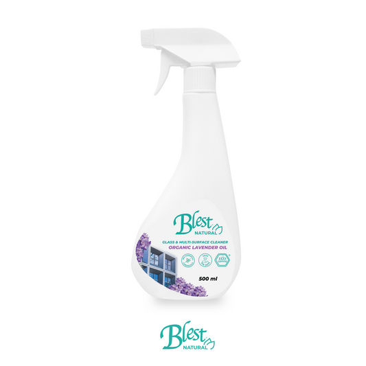 Blest Natural Glass & Multi-Surface Cleaner - Organic Lavender Oil 500ml