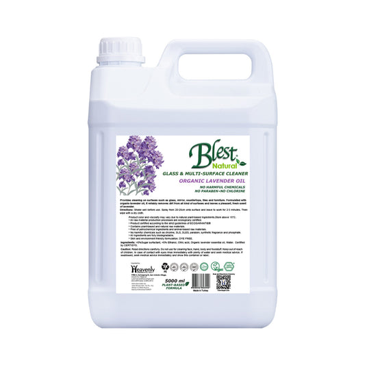 Blest Natural Glass & Multi-Surface Cleaner - Organic Lavender Oil 5L