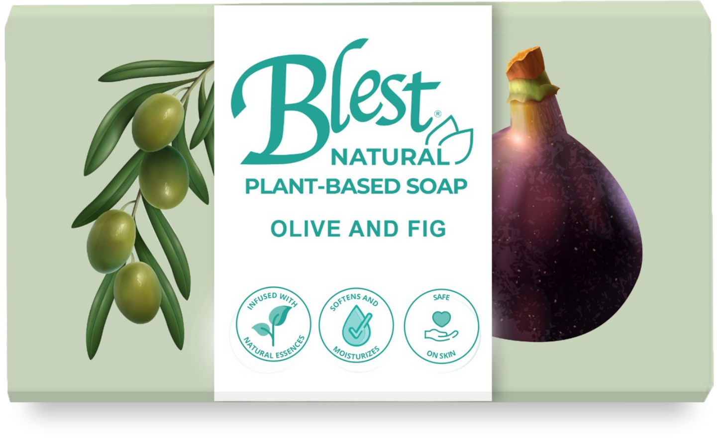 [Buy1 Take1] Blest Natural Plant-based Soaps Olive & Fig 100g