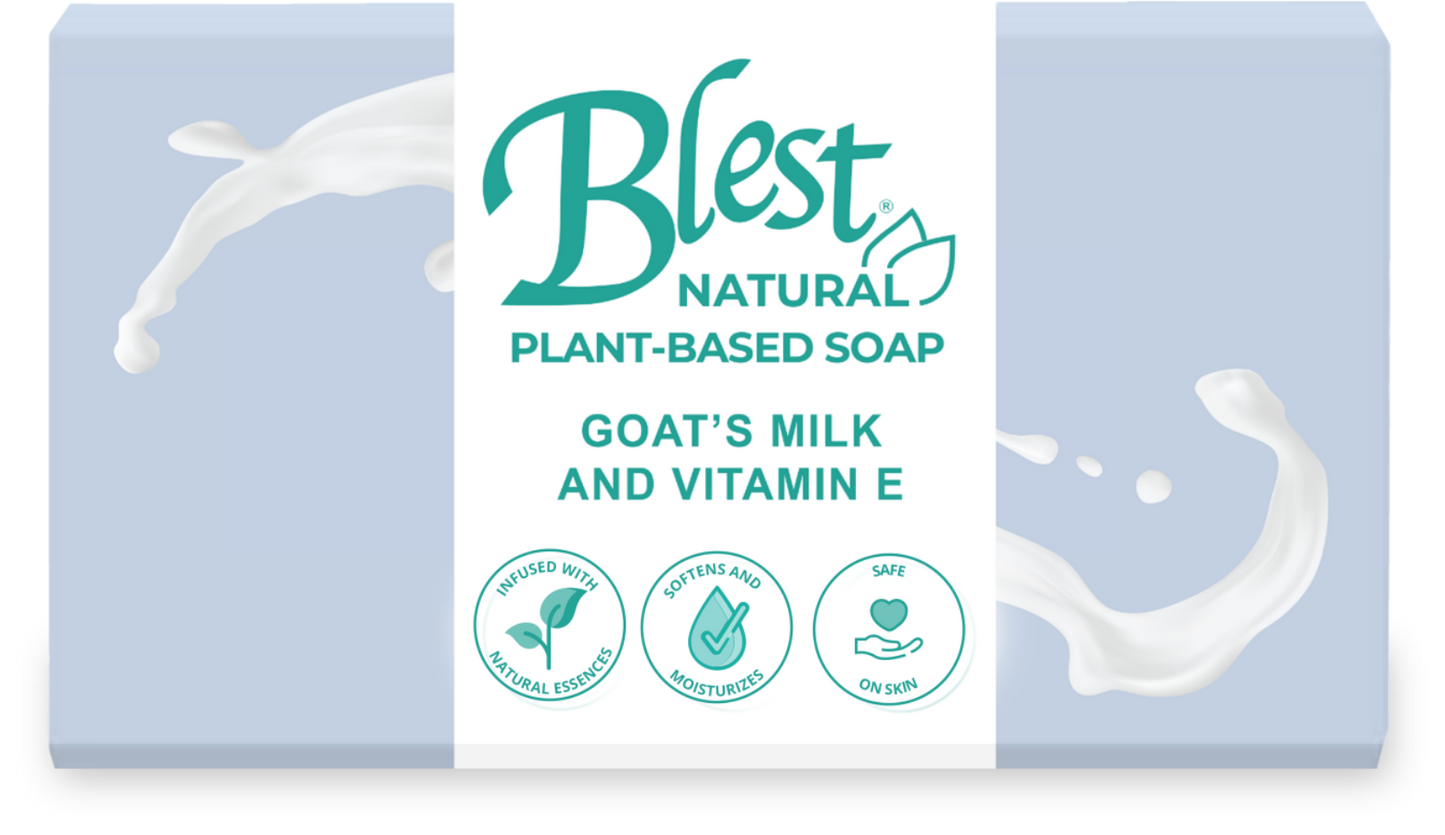 Blest Natural Plant-based Soap 100g Goat's Milk and Vitamin E Scent