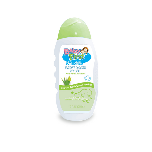 Baby First Nouveau Baby Bath Wash 300ml Aloe Vera & Vitamin E Scent