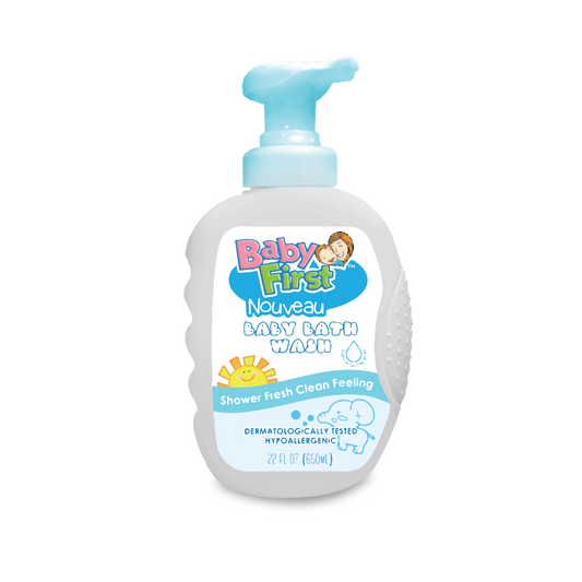 Baby First Nouveau Baby Bath Wash 650ml Milk Scent