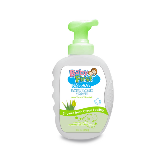 Baby First Nouveau Baby Bath wash 650ml Aloe Vera & Vitamin E Scent