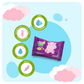 Baby First Kiddie Wipes 20 Sheets Mixed Berries Scent 3+1 Pack (80 Sheets)