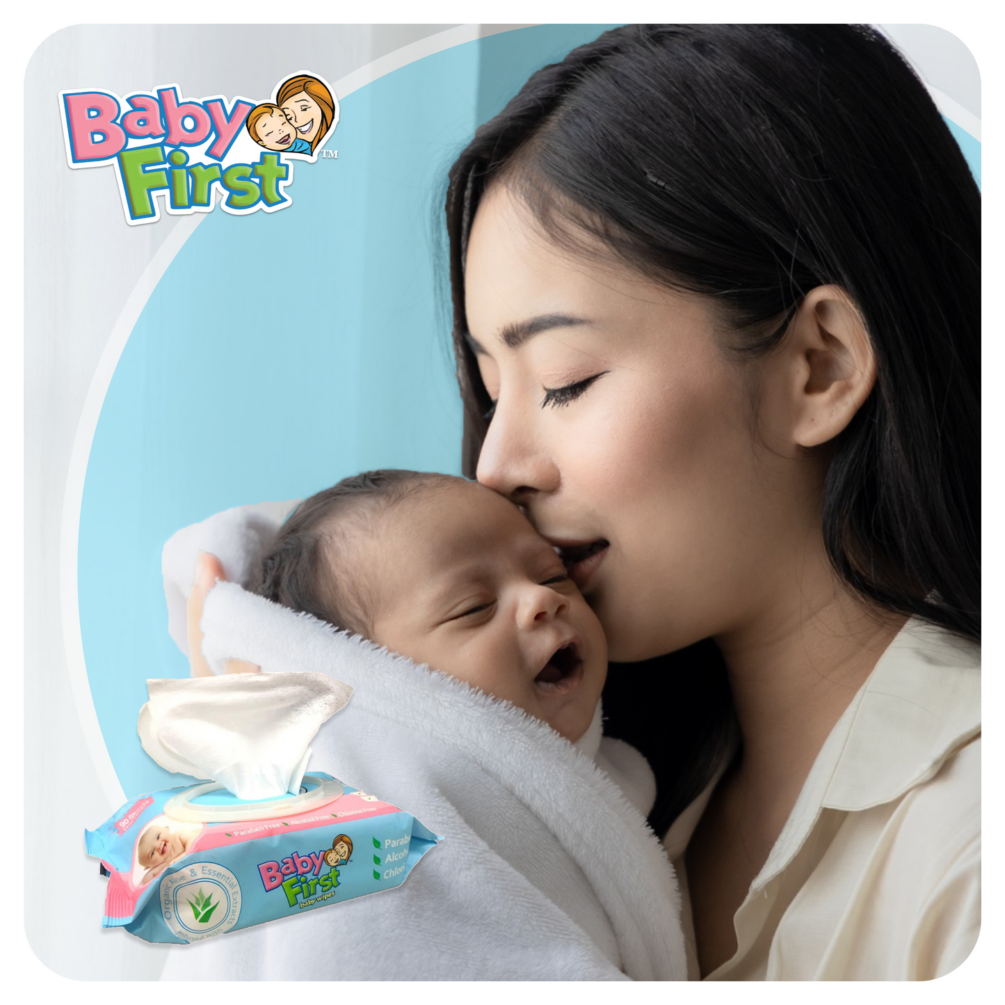 Baby First Baby Wipes 90 Sheets 3+1 Pack (360 Sheets)