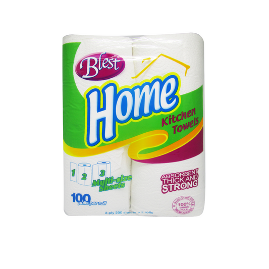 Blest Home Kitchen Towel 100 Pulls by 2 packs