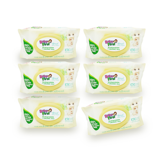 Baby First Natural Baby Wipes 72 Sheets 5+1 Pack (432 Sheets)